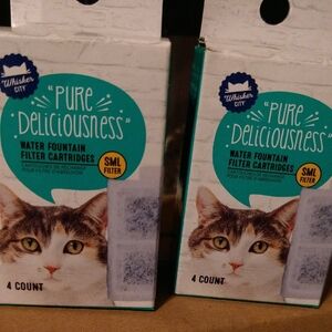 2 Boxes (8 Total) Water Fountain Filter Cartridges- Small